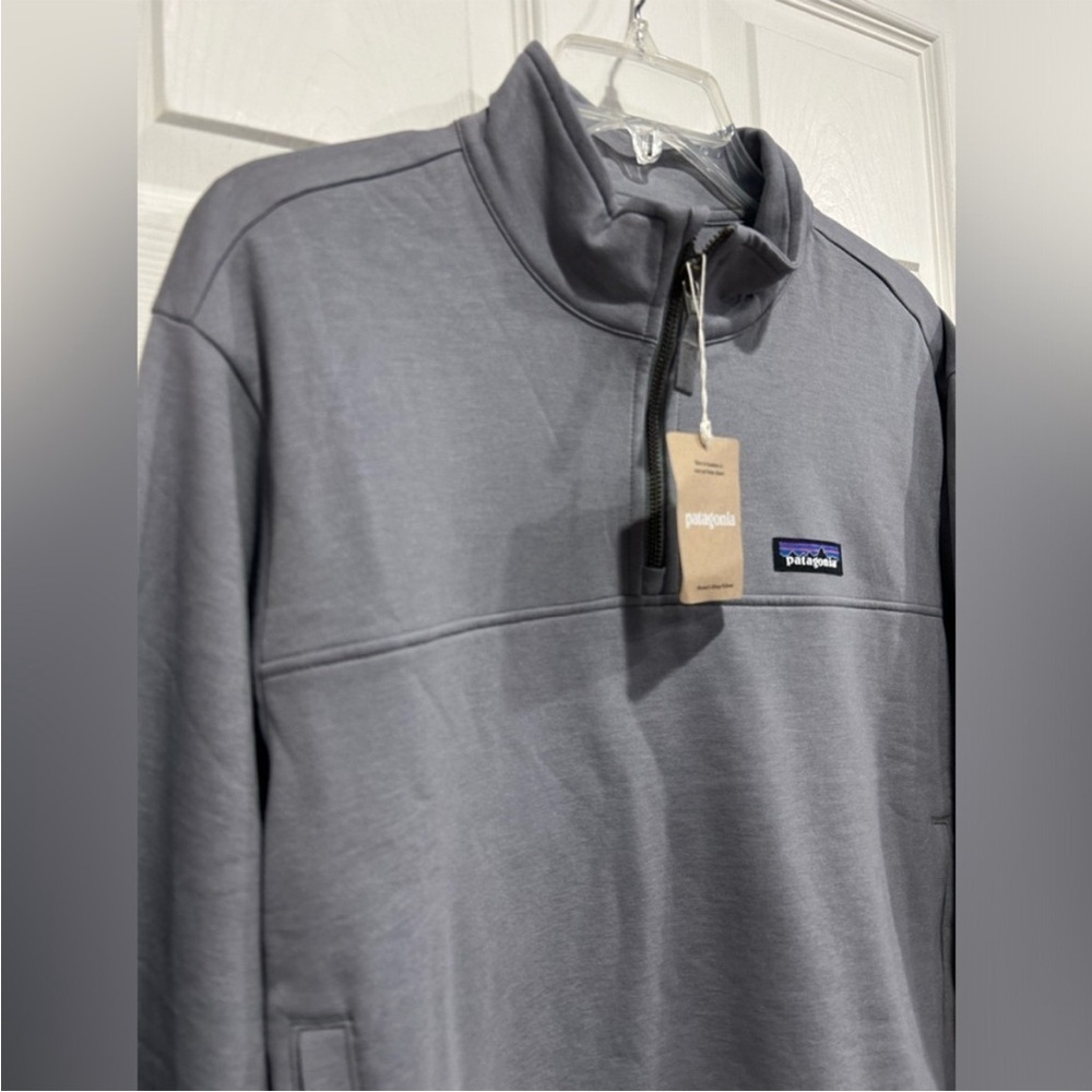 Patagonia Women's Medium Ahnya 1/4 Zip Pullover Noble Grey Jacket NWT - Picture 2 of 7